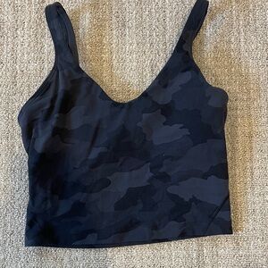 Lululemon Black Camouflage Tank Top